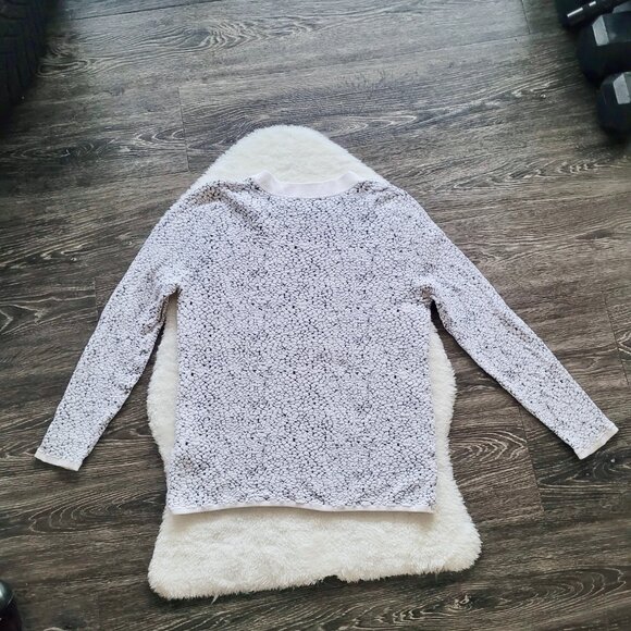 J.Lindeberg Maggi Mars Jacquard Crewneck in Black and White Size M - Picture 4 of 10